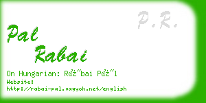 pal rabai business card